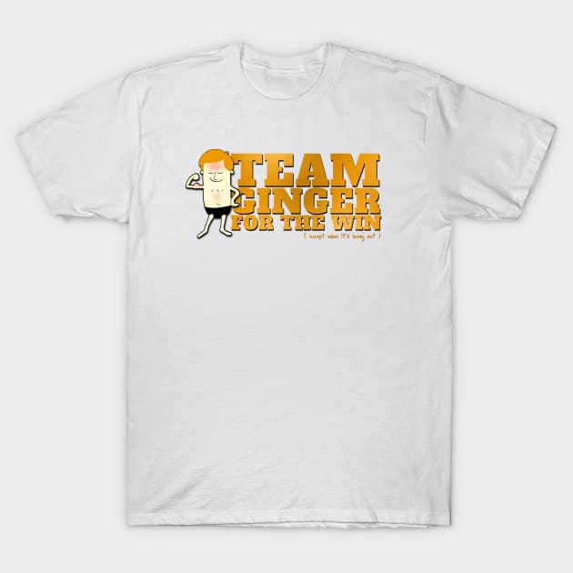 Team Ginger for the Win! Funny Tee T-Shirt by NerdShizzle